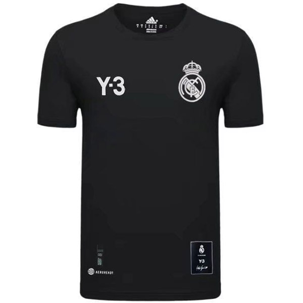 Real madrid Y-3 training soccer jersey men's black sportswear football top shirt 2022-2023